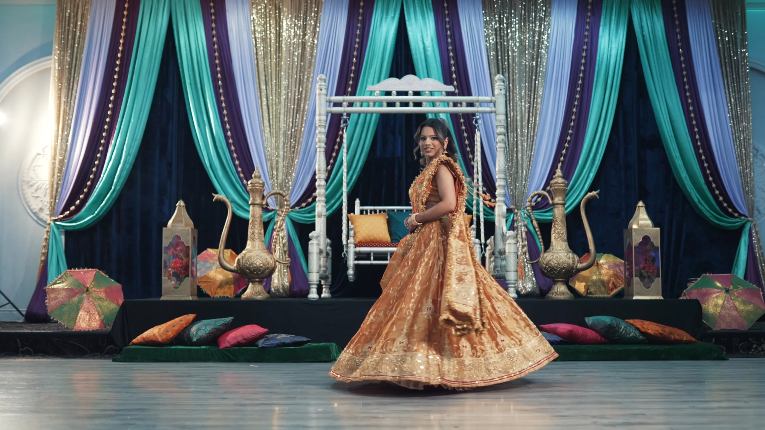 Punjabi bride’s Sangeet and Jaggo night at Natraj Banquet Hall Mississauga with full wedding photo and video coverage