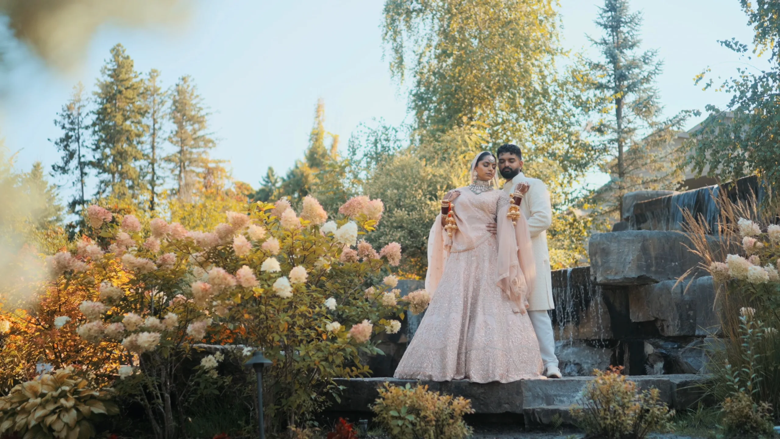 Hindu bride and groom during wedding ceremony at The Royal Ambassador Event Centre, Caledon, Ontario captured by Cinematic RGB