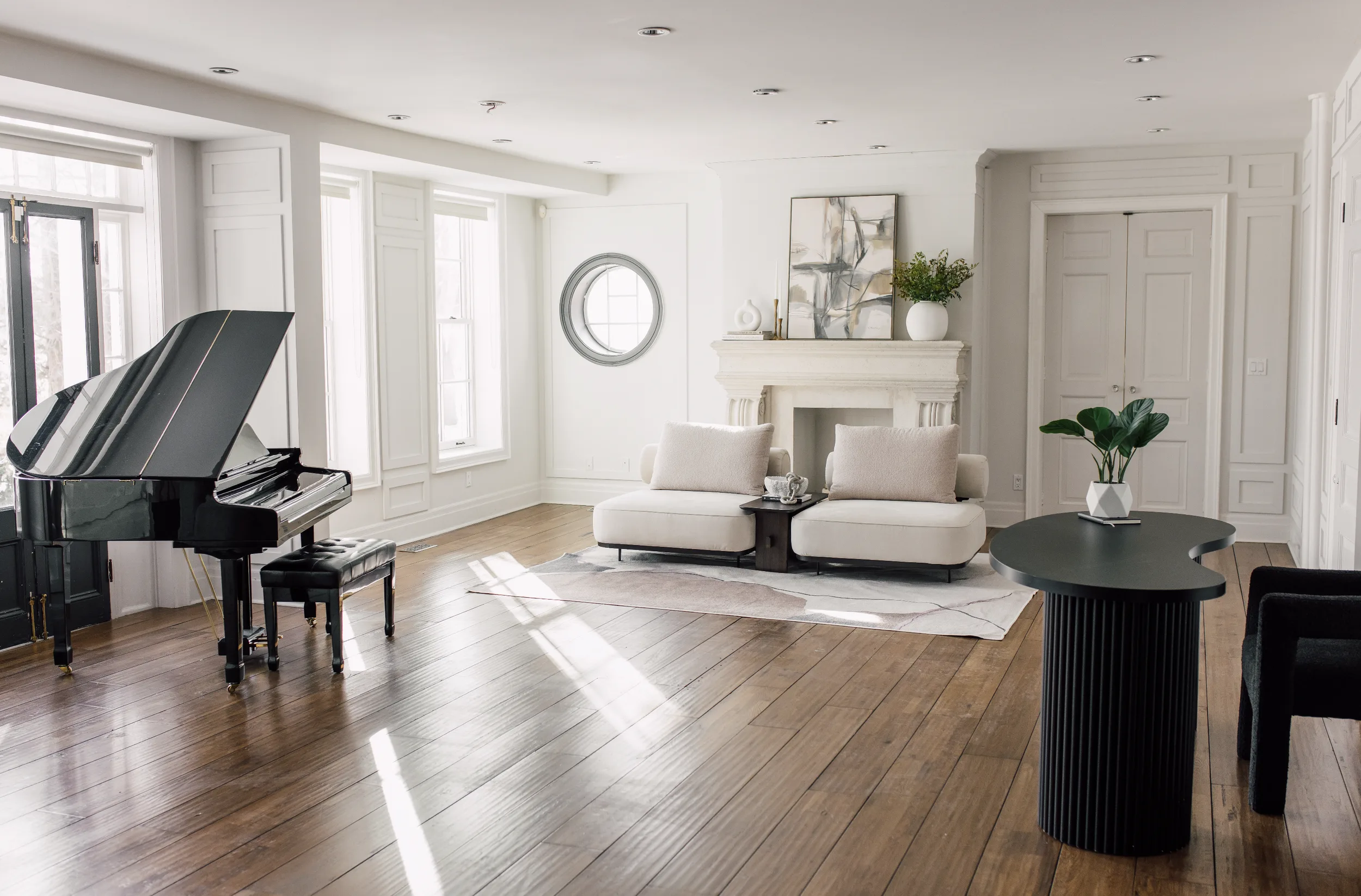 Luxury indoor elopement photography at The Ruby Manor in Brampton, a classic architectural location.