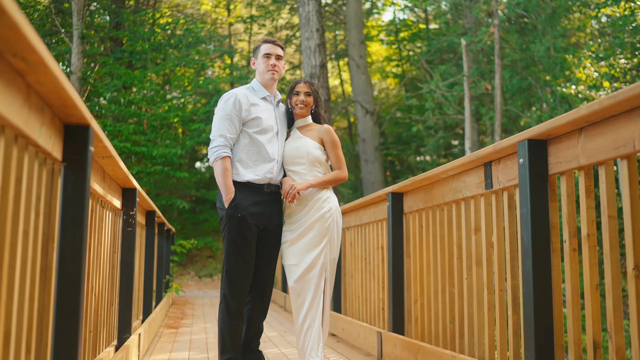 Arooj and Ross retreat photos at Whispering Springs in Grafton Ontario