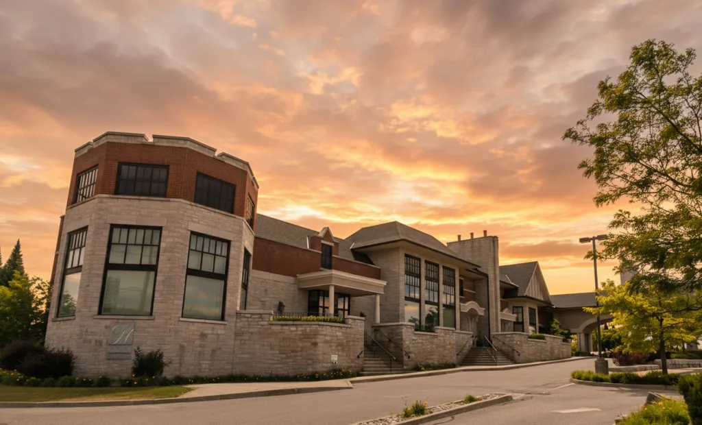 Bright and airy wedding reception decor at Hazelton Manor in Concord.
