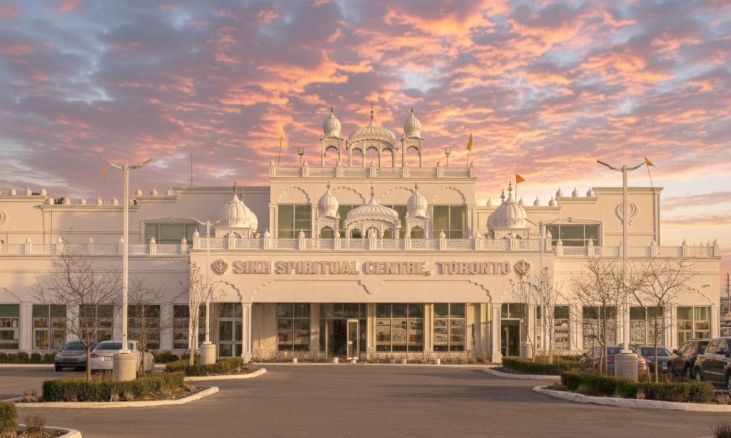 Etobicoke Sikh wedding at the Sikh Spiritual Centre Toronto, photography and video by Cinematic RGB.