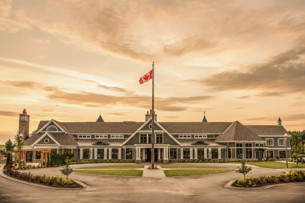 The architectural garden chapel at Whistle Bear, a stunning location for outdoor ceremony videography.